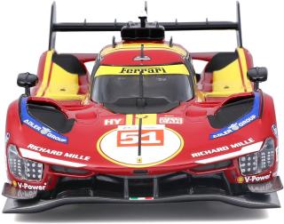 Ferrari 499P LMH #51 LeMans 25h 2025 Fahrer: Alessandro Pier Guidi, James Calado und Antonio Giovinazzi Burago 1:24